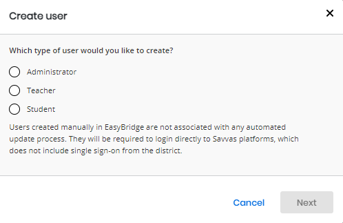 Create, Delete, and Suspend Users