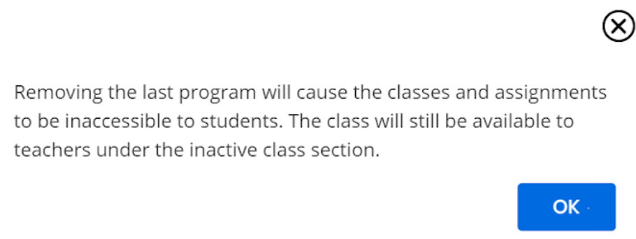 Class Settings